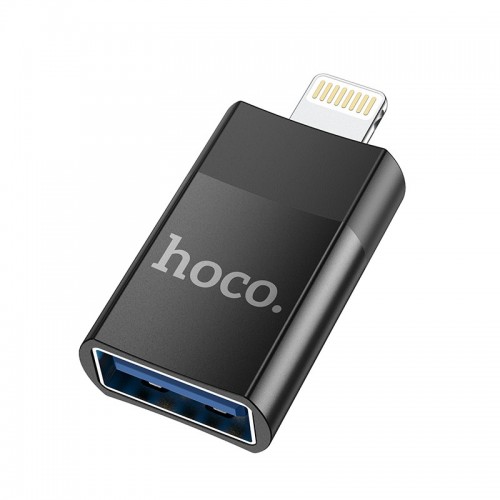  Adapteris Hoco UA17 Lightning to USB-A black 